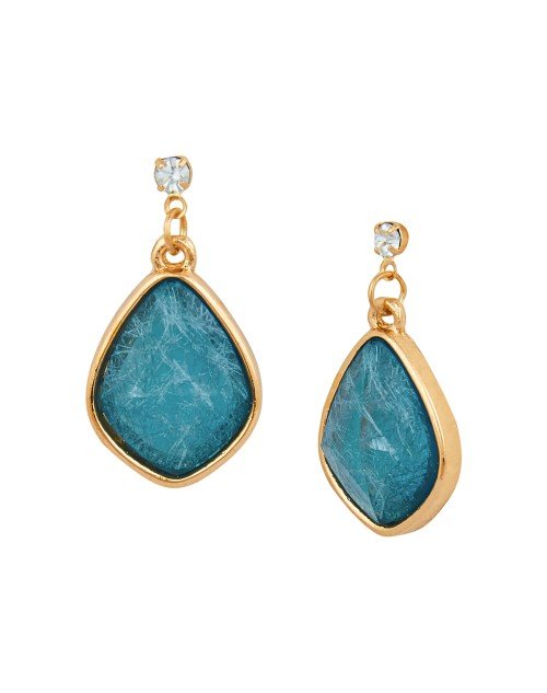 14K Gold Plated Cubic Zirconia Drop Earring (KKGJDEG111815) - Image 2