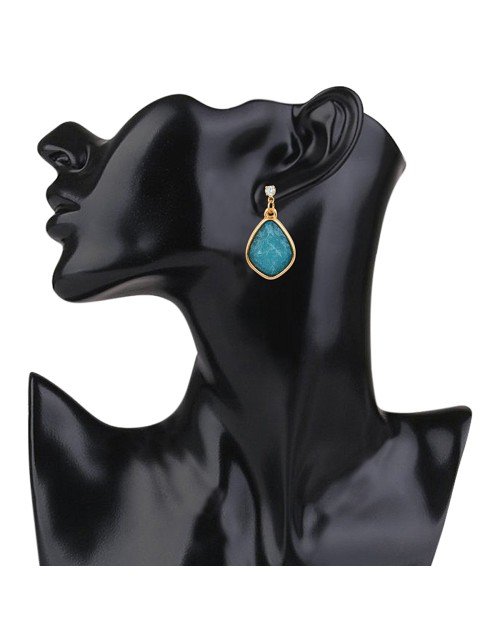 14K Gold Plated Cubic Zirconia Drop Earring (KKGJDEG111815) - Image 3