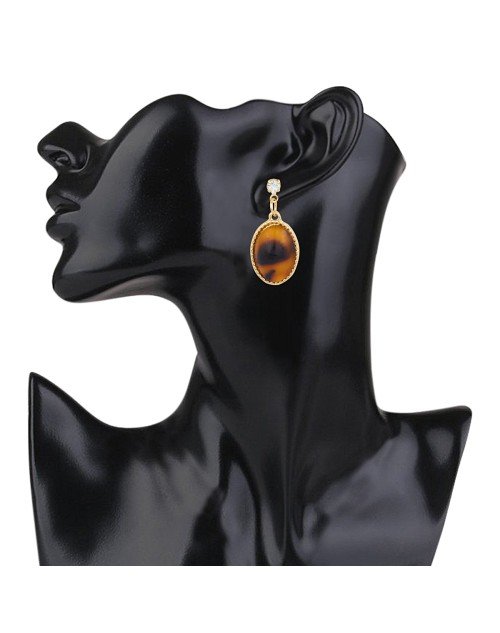 14K Gold Plated Cubic Zirconia Drop Earring (KKGJDEG111823) - Image 3