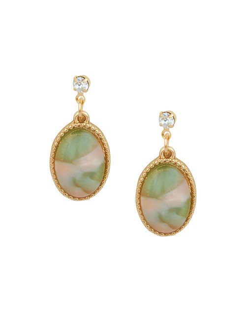 14K Gold Plated Cubic Zirconia Drop Earring (KKGJDEG111824)