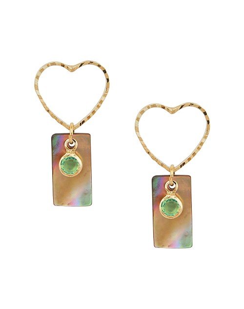 14K Gold Plated Cubic Zirconia Drop Earring (KKGJDEG111828)