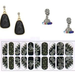 14K Gold Plated Cubic Zirconia Drop Earring Valentine Free Gift Combo (Pack Of 3) (KKGJDEG111816)