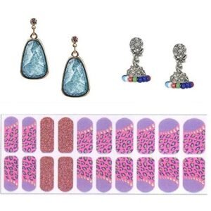 14K Gold Plated Cubic Zirconia Drop Earring Valentine Free Gift Combo (Pack Of 3) (KKGJDEG111817)