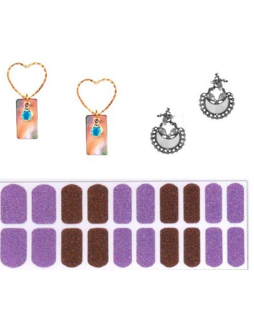 14K Gold Plated Cubic Zirconia Heart Drop Earring Valentine Free Gift Combo (Pack Of 3) (KKGJDEG111828)