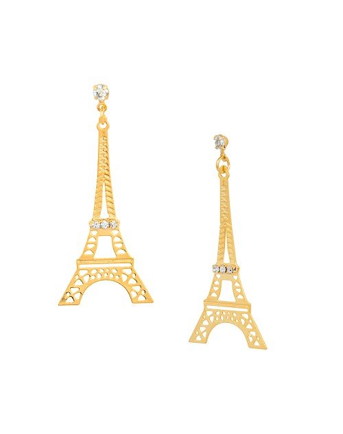 Cubic Zirconia Eiffel Tower Drop Earring (KTWJDEG111806) - Image 2