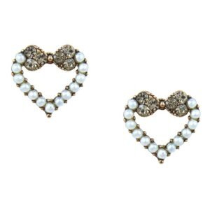 Cubic Zirconia Heart Daily wear Stud Earring (KDAJEGS111809)