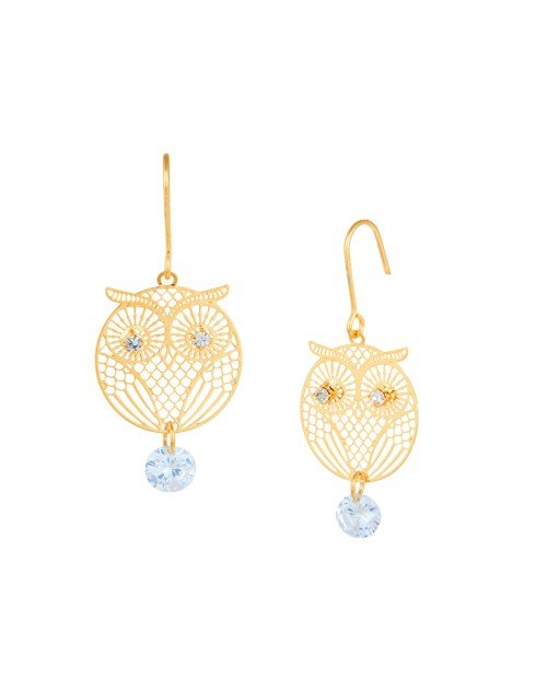 Cubic Zirconia Owl Drop Earring (KTWJDEG111804) - Image 2