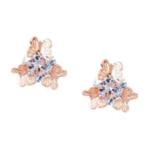 Cubic Zirconia Stylish Butterfly Daily wear Stud Earring (KK1JERGS111838)