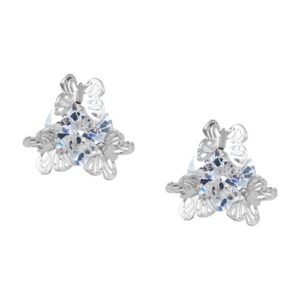 Cubic Zirconia Stylish Butterfly Daily wear Stud Earring (KK1JESS111839)