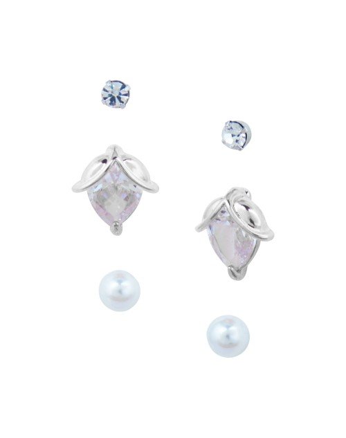 Cubic Zirconia Stylish Daily wear Combo Stud Earring (KK1JESS111843) - Image 2