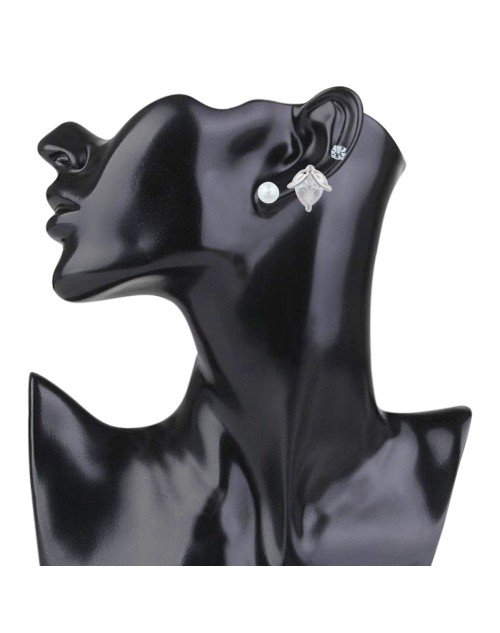 Cubic Zirconia Stylish Daily wear Combo Stud Earring (KK1JESS111843) - Image 3