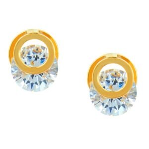 Cubic Zirconia Stylish Daily wear Stud Earring (KDAJEGS111801)