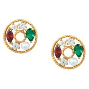 Cubic Zirconia Stylish Daily wear Stud Earring (KDAJEGS111810)