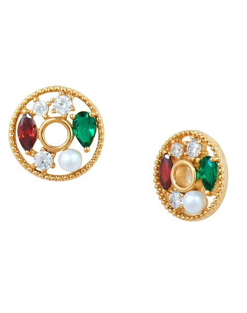 Cubic Zirconia Stylish Daily wear Stud Earring (KDAJEGS111810) - Image 2