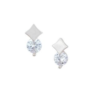 Cubic Zirconia Stylish Daily wear Stud Earring (KKGJESS111849)