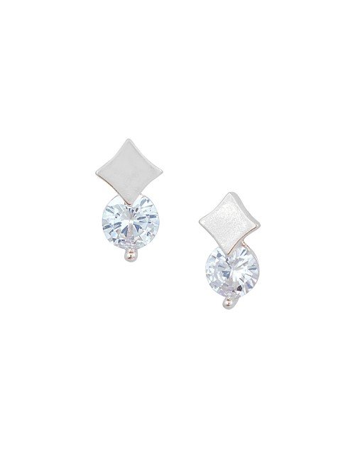Cubic Zirconia Stylish Daily wear Stud Earring (KKGJESS111849)