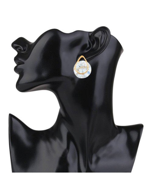 Cubic Zirconia Stylish Daily wear Stud Earring (KTWJEGS111821) - Image 2