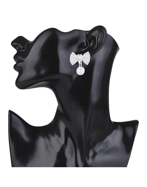 Cubic Zirconia Stylish Daily wear Bow Stud Earring (KTWJEGS111825) - Image 2