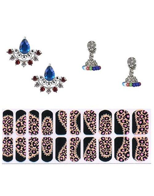 Cubic Zirconia Stylish Daily wear Stud Earring Valentine Free Gift Combo (Pack Of 3) (KDAJESS111813)