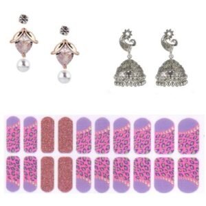 Cubic Zirconia Stylish Daily wear Stud Earring Valentine Free Gift Combo (Pack Of 3) (KK1JERGS111842)