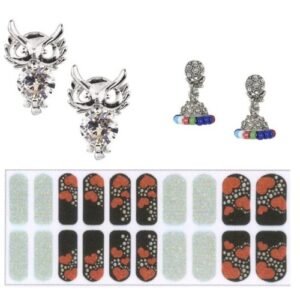 Cubic Zirconia Stylish Owl Daily wear Stud Earring Valentine Free Gift Combo (Pack Of 3) (KK1JESS111832)