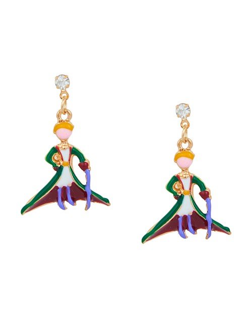 Cubic Zirconia Warrior Drop Earring (KKGJDEG111826)