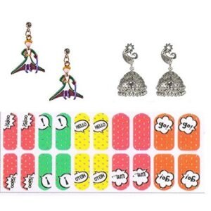 Cubic Zirconia Warrior Drop Earring Valentine Free Gift Combo (Pack Of 3) (KKGJDEG111826)