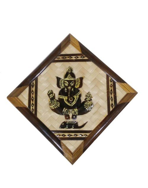 Decorative Wooden Ganesha (SEHCWBG021904)