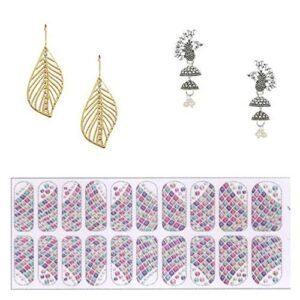 Feather Drop Earring Valentine Free Gift Combo (Pack Of 3)KSRJDEG111830C30