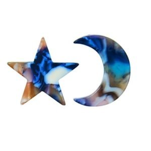 Funky Star Moon Stud Earring (KK1JESS111841)