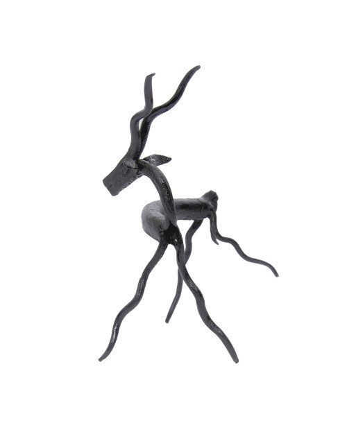 Hand Made Iron Metal Animal Deer Sculpture Decorative Show Piece (SEIADD021902) - Image 2