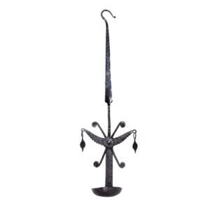 Hand Made Iron Metal Wall Hanging Decorative Candle Stand (SEIHCS021902)