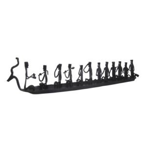 Iron Metal Human Sculpture Decorative Showpiece (SEIHDC021901)