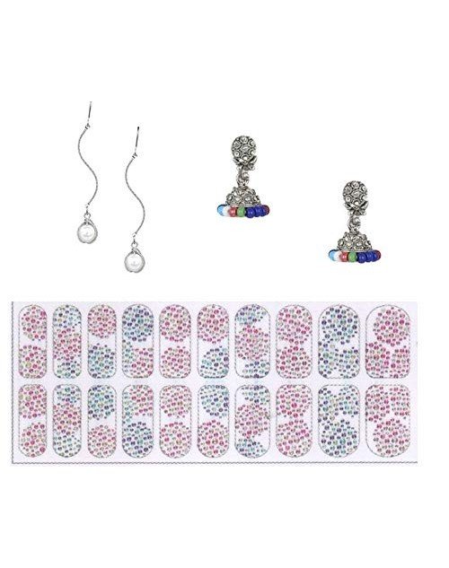 Pearl Drop Earring Valentine Free Gift Combo (Pack Of 3) (KSRJDES111835)