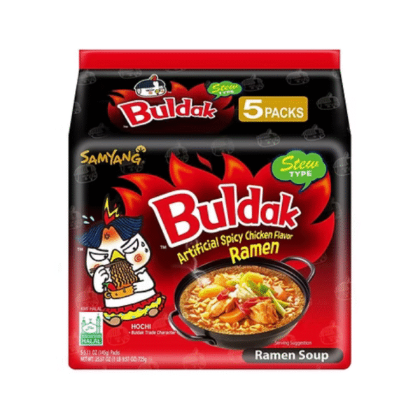 Buldak Stew type Hot Chicken Flavor Ramen 145g Pack of 5